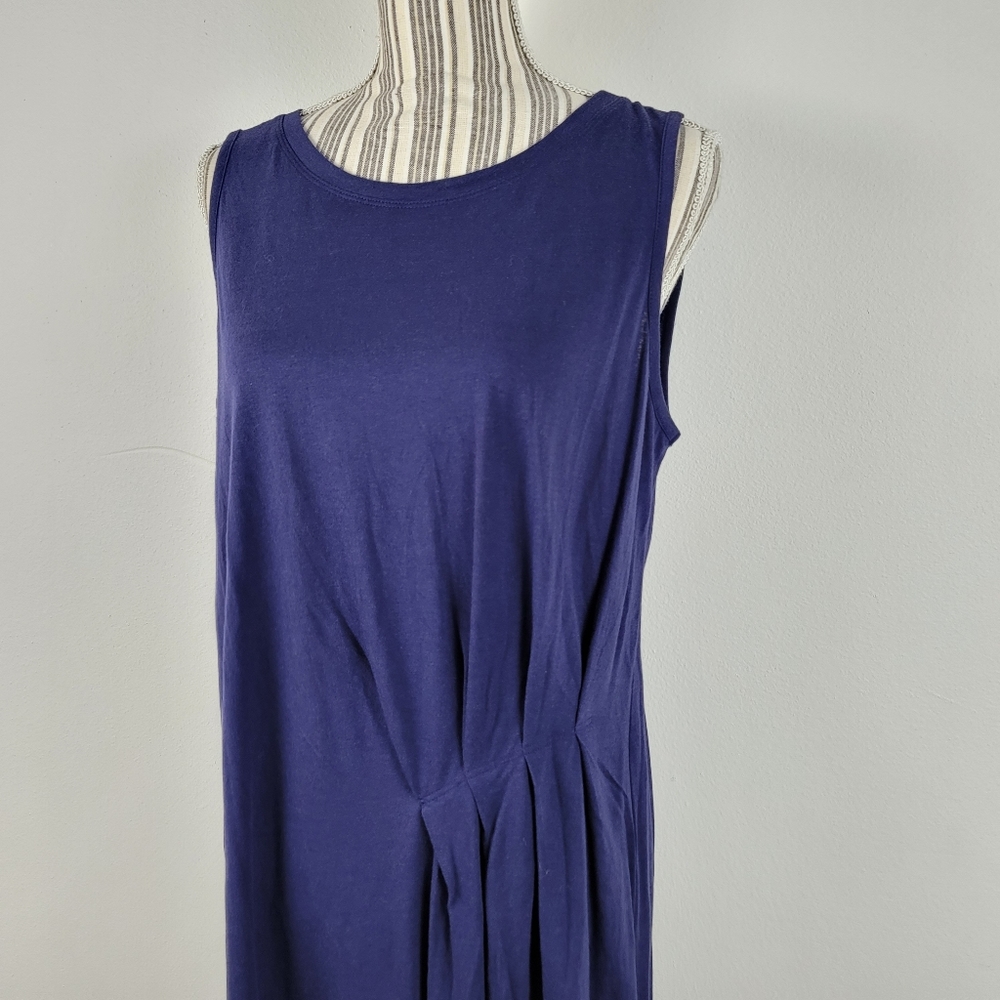 New Anthropologie Saturday Sunday Medium Navy blue sleeveless dress - Picture 2 of 6